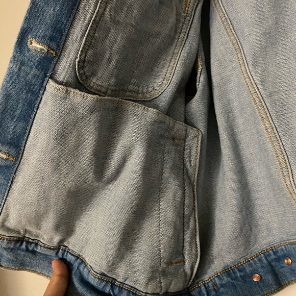 Old NAVY denim Blue Denim jacket XL - Picture 3 of 5